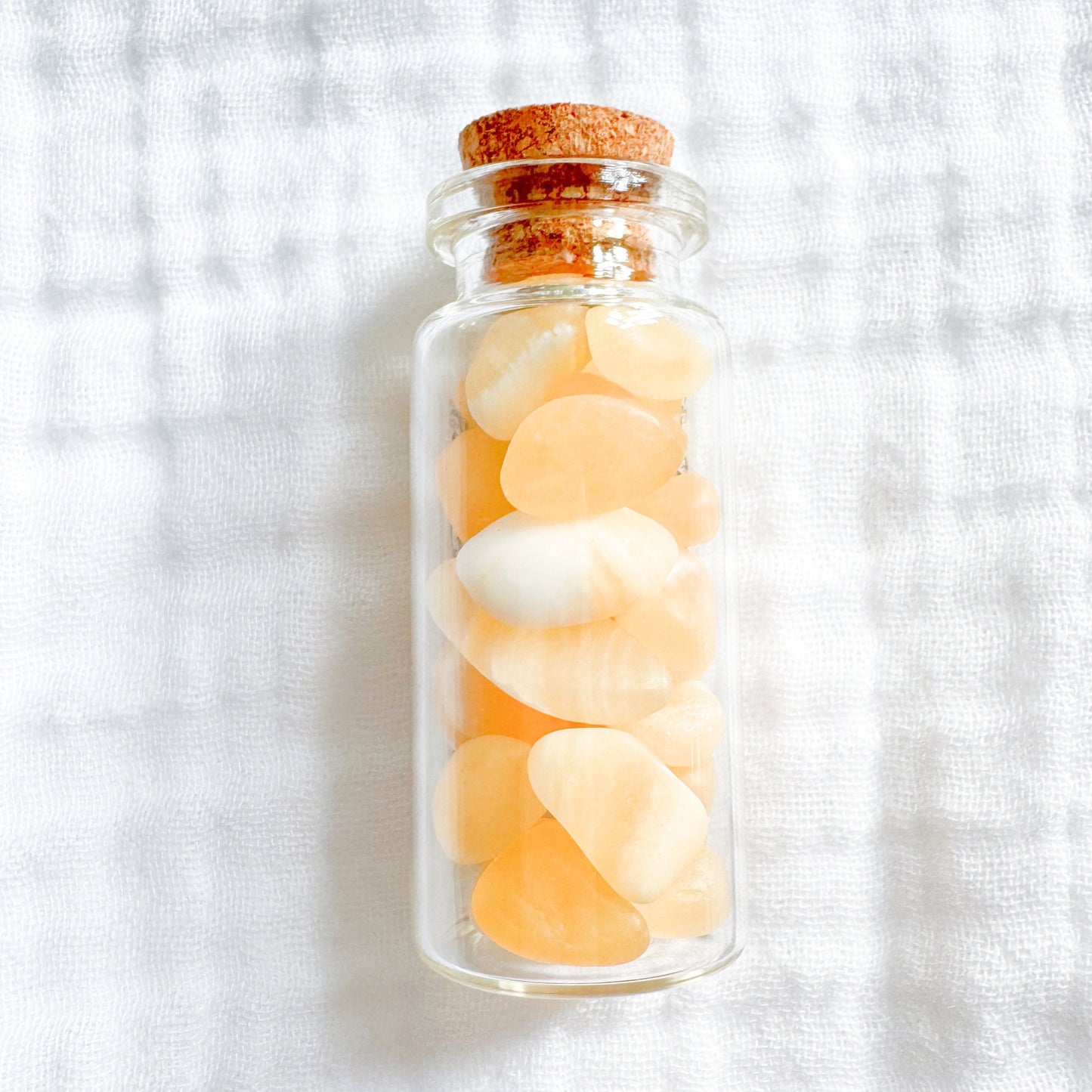 Apothecary Gemstone Jar - Orange Banded Calcite