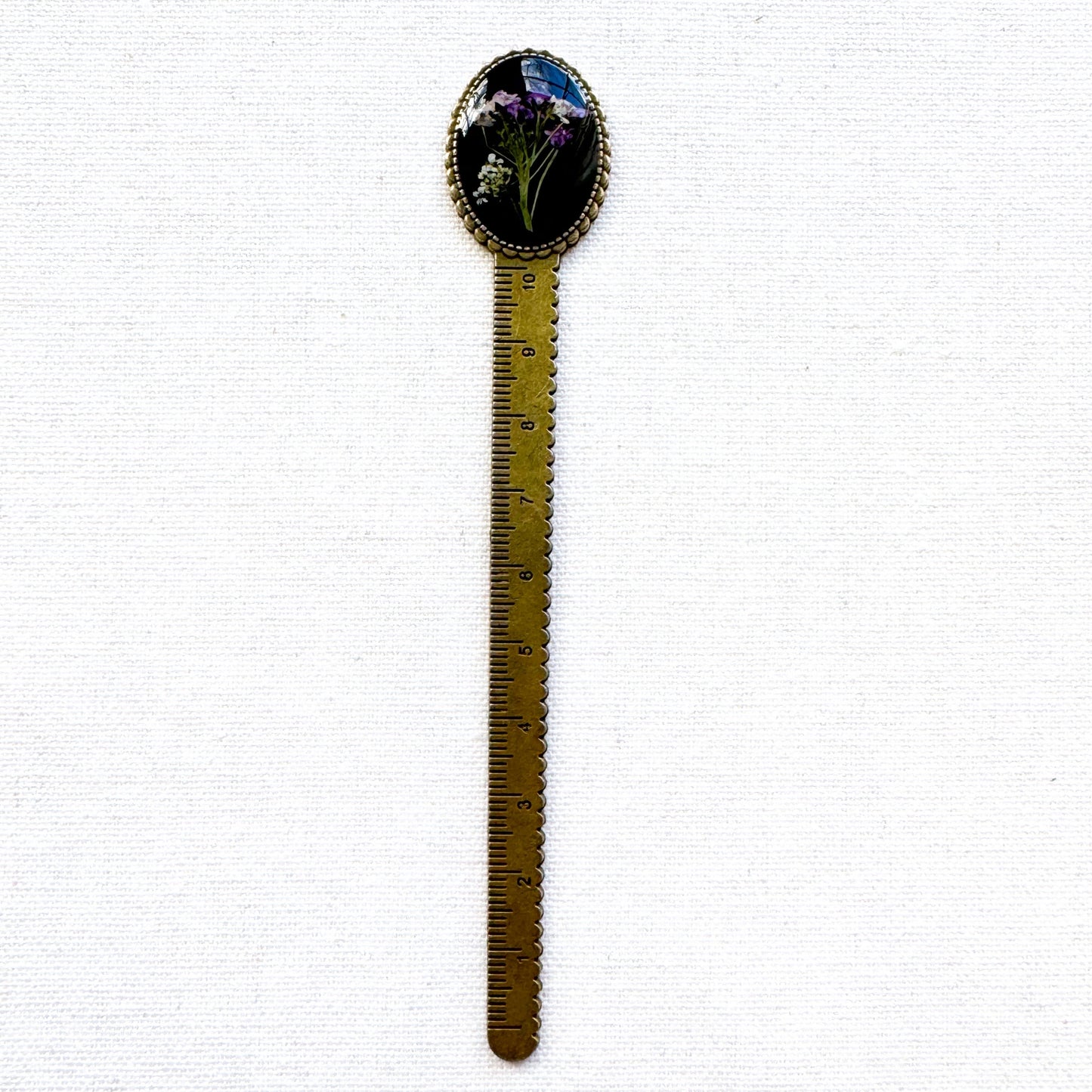 Bella Pressed Flower Bookmark | Bronze