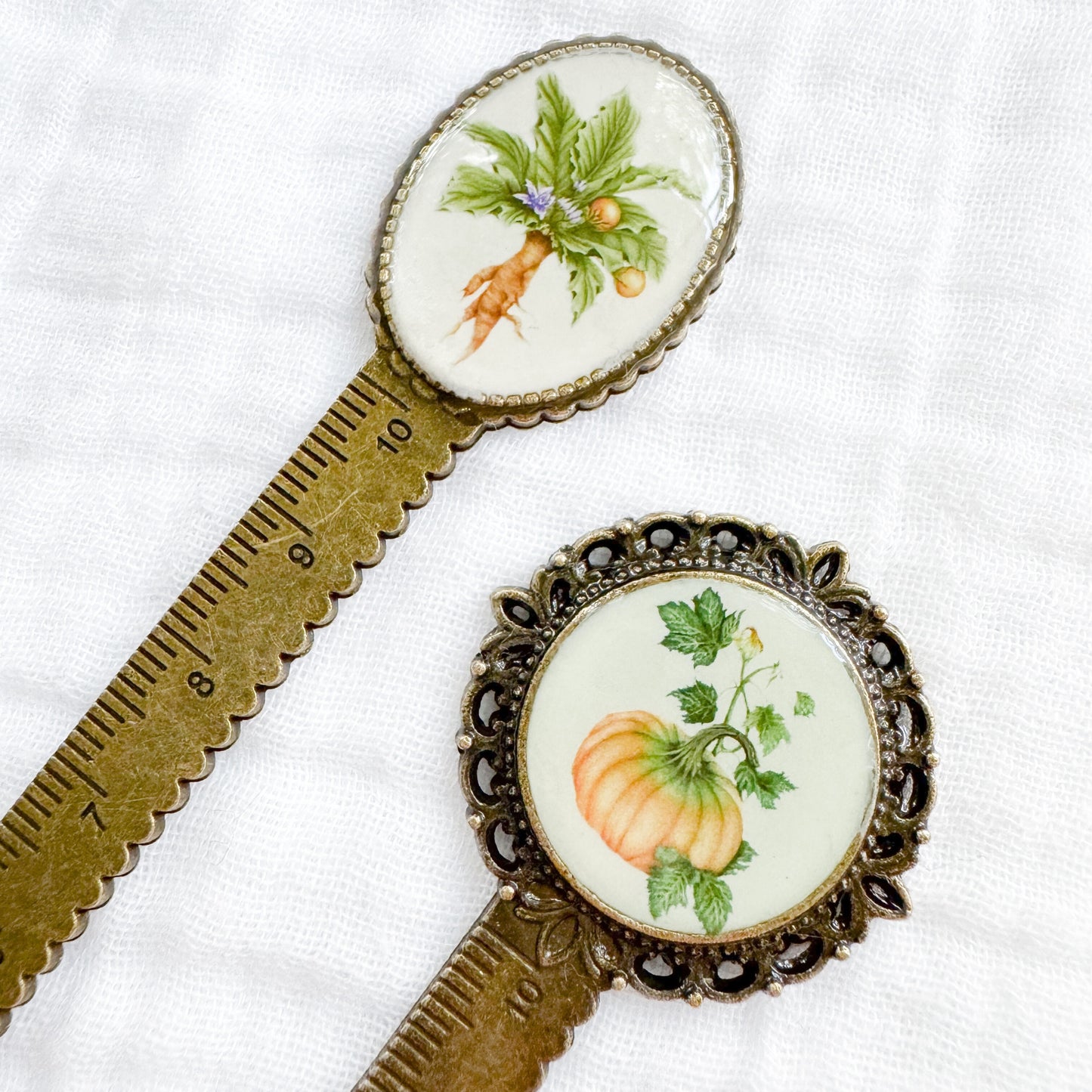 Pumpkin Bookmark | Bronze