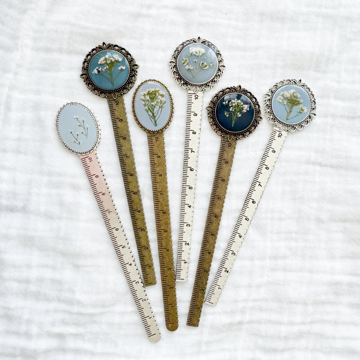 Céline Pressed Flower Bookmark | Bronze