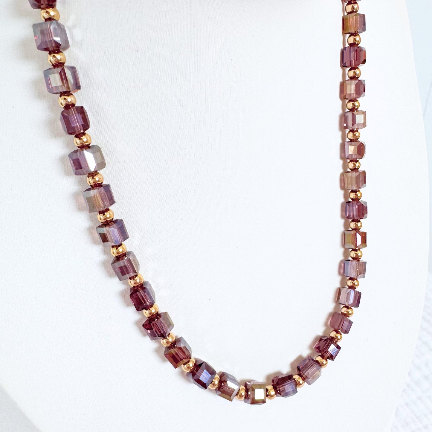 Antoinette Beaded Necklace | Gold