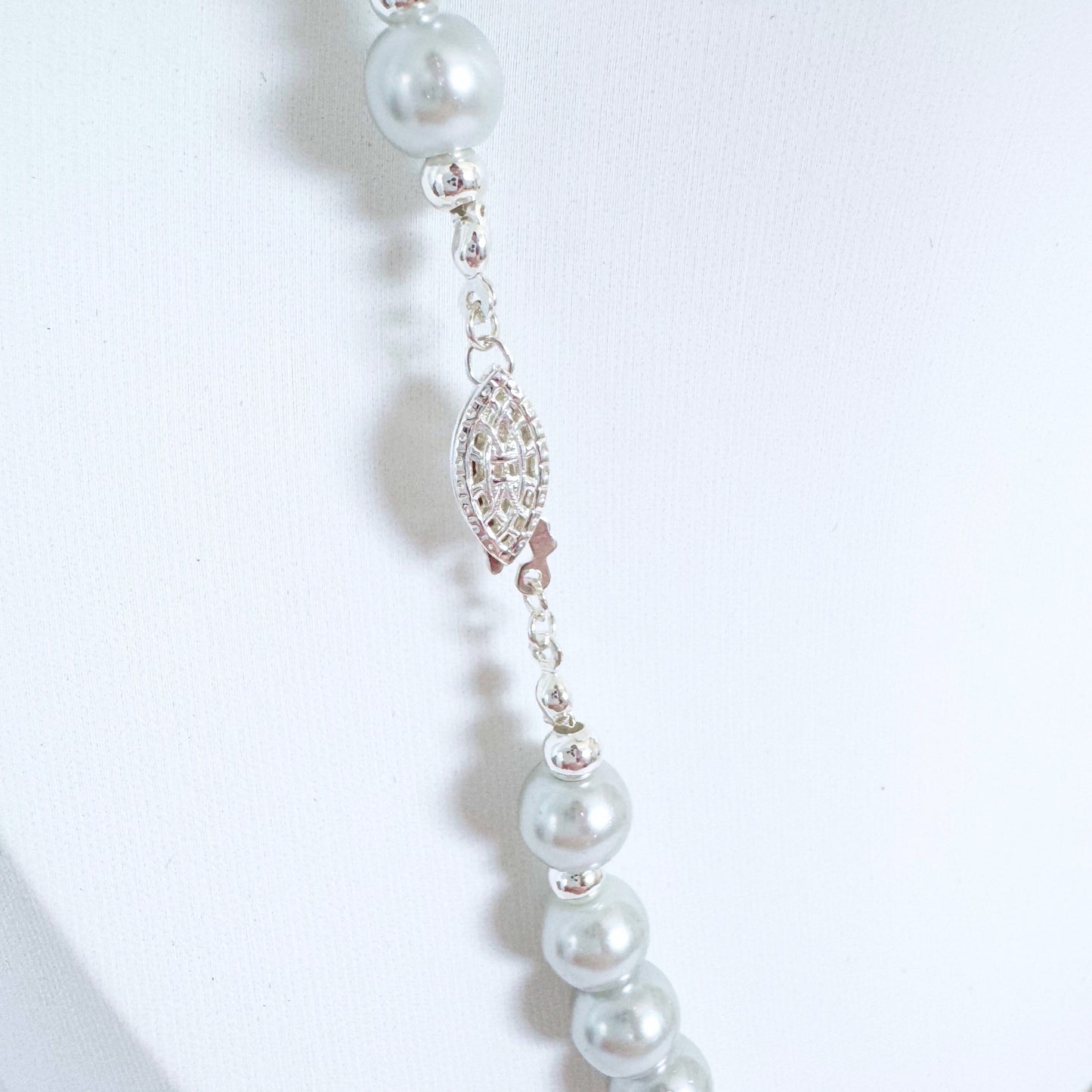 Larissa Beaded Necklace | Silver