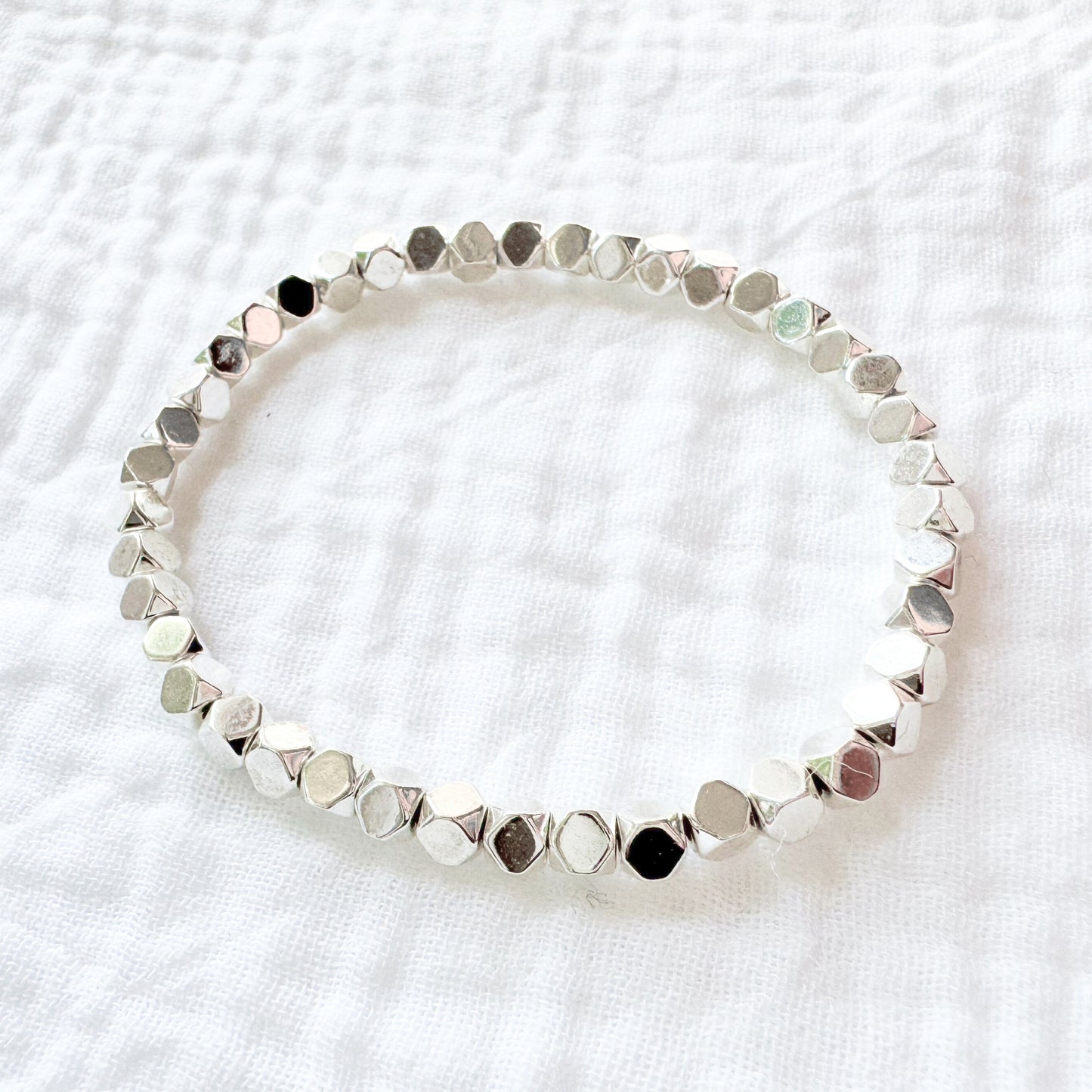 Hematite Sparkle Bracelet | Silver