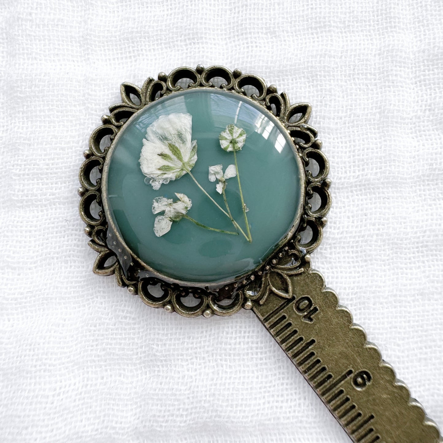 Karina Pressed Flower Bookmark | Bronze