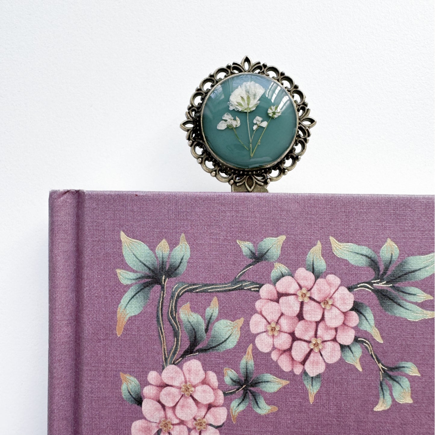 Karina Pressed Flower Bookmark | Bronze
