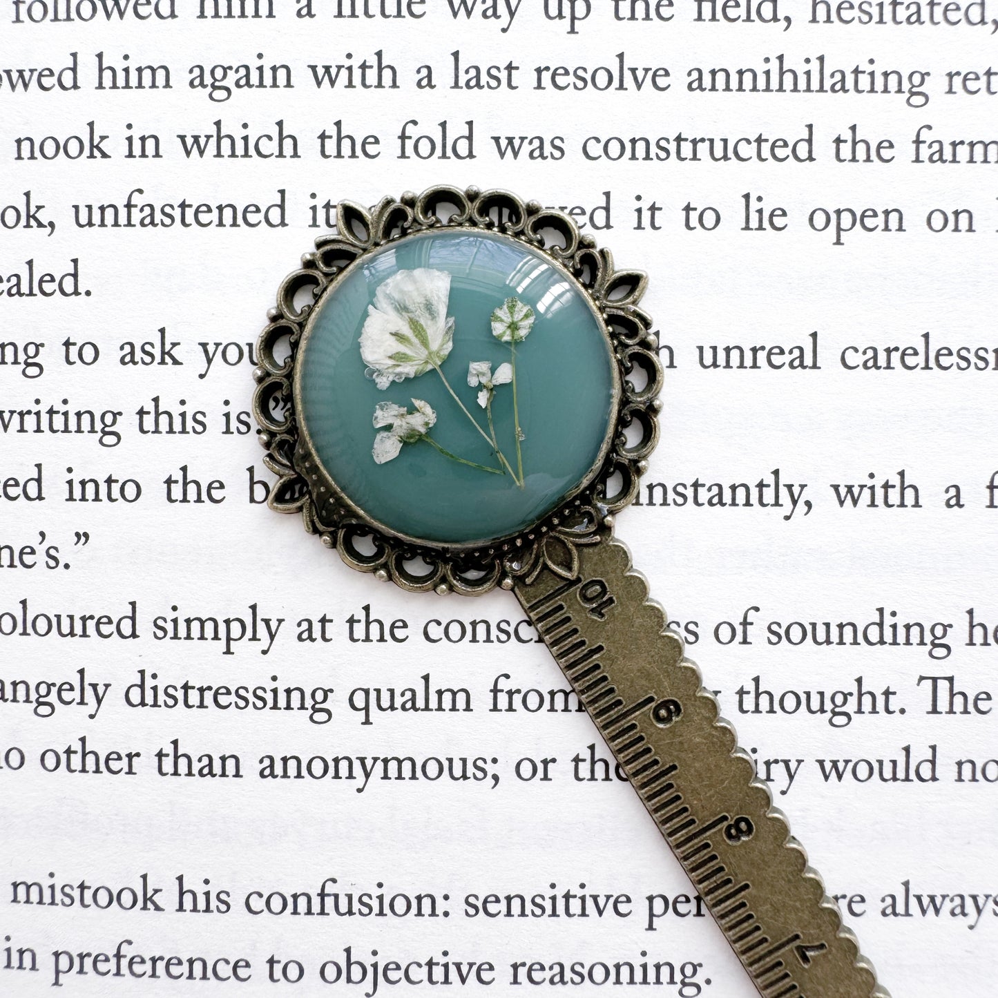 Karina Pressed Flower Bookmark | Bronze