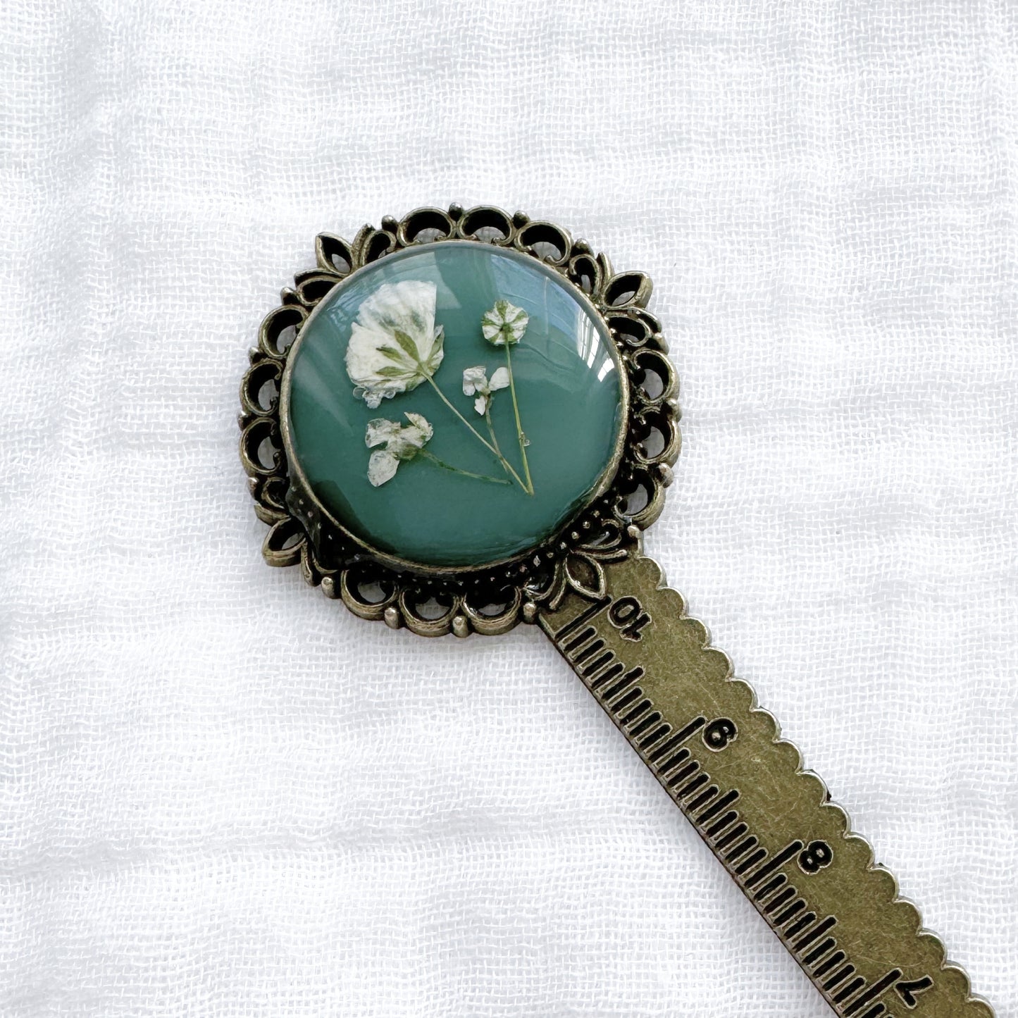 Karina Pressed Flower Bookmark | Bronze