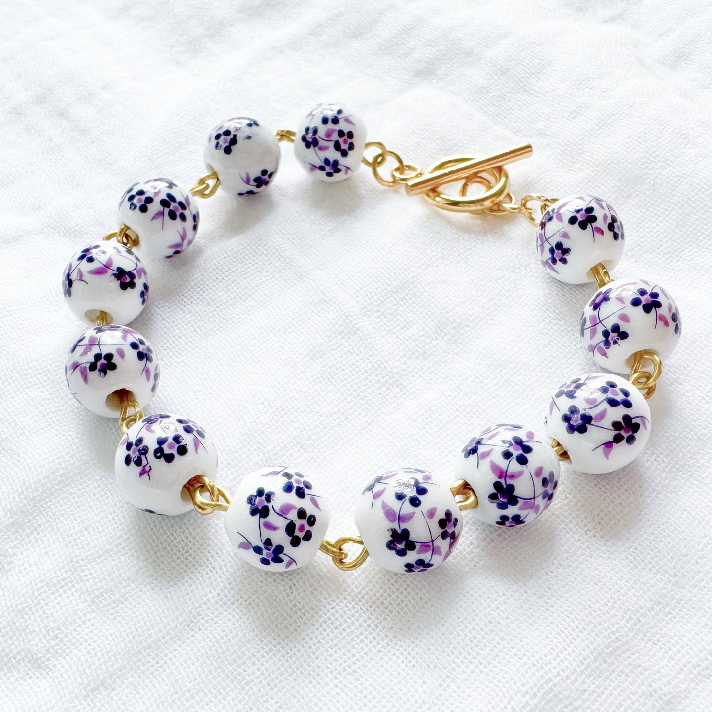 Lavender Blooms Bracelet | Gold