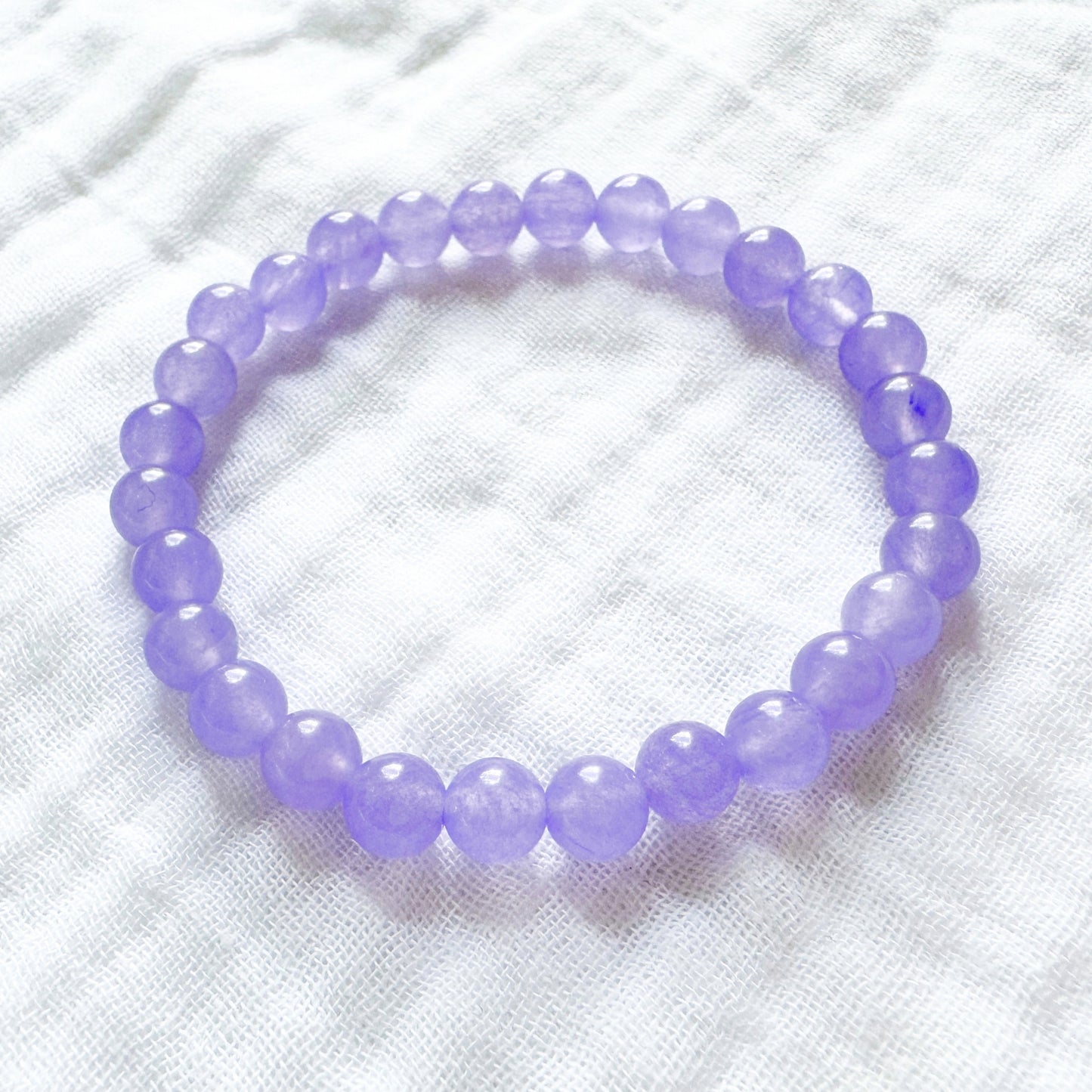 Lavender Chalcedony Gemstone Bracelet