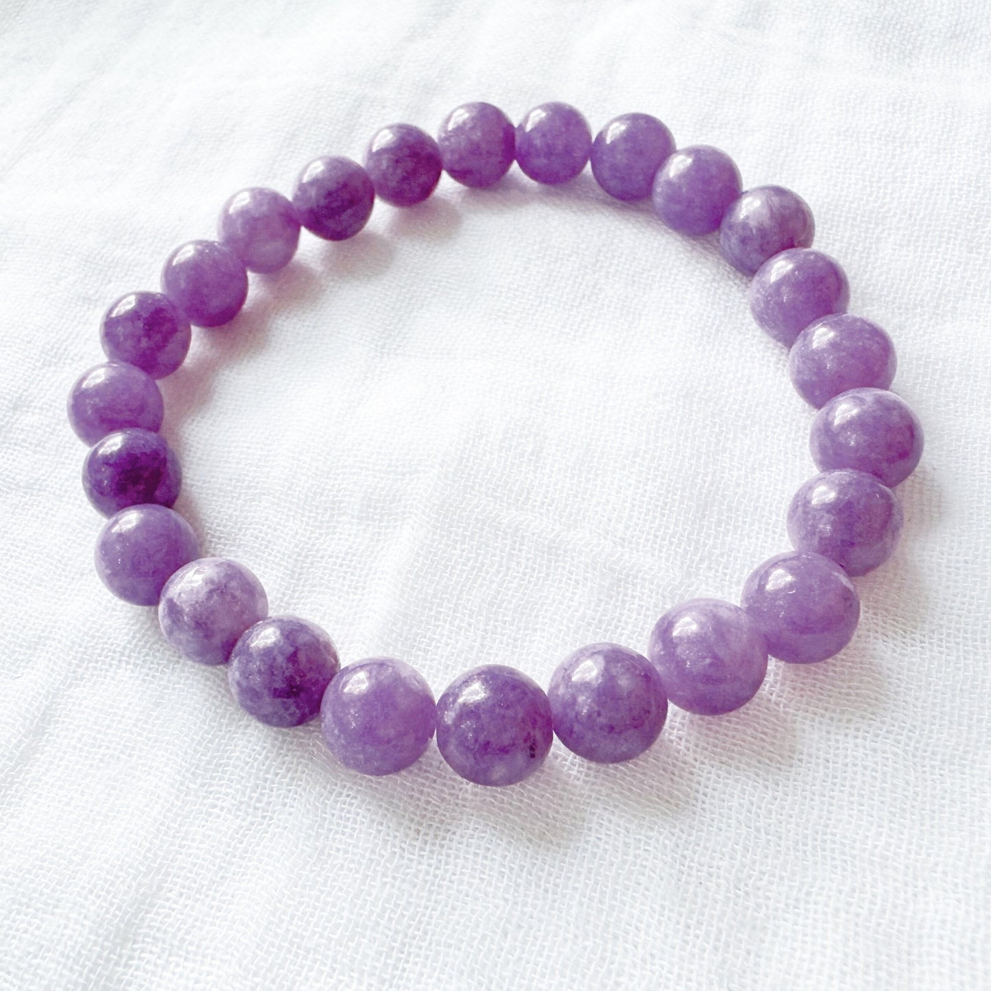 Lavender Jade Gemstone Bracelet