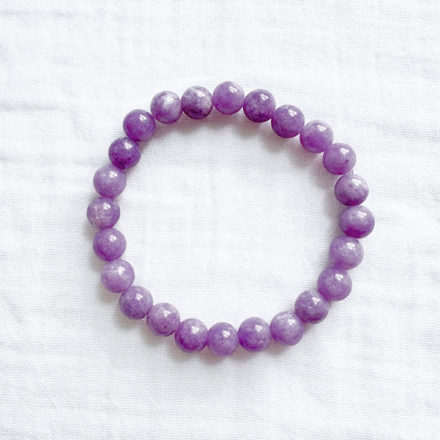 Lavender Jade Gemstone Bracelet