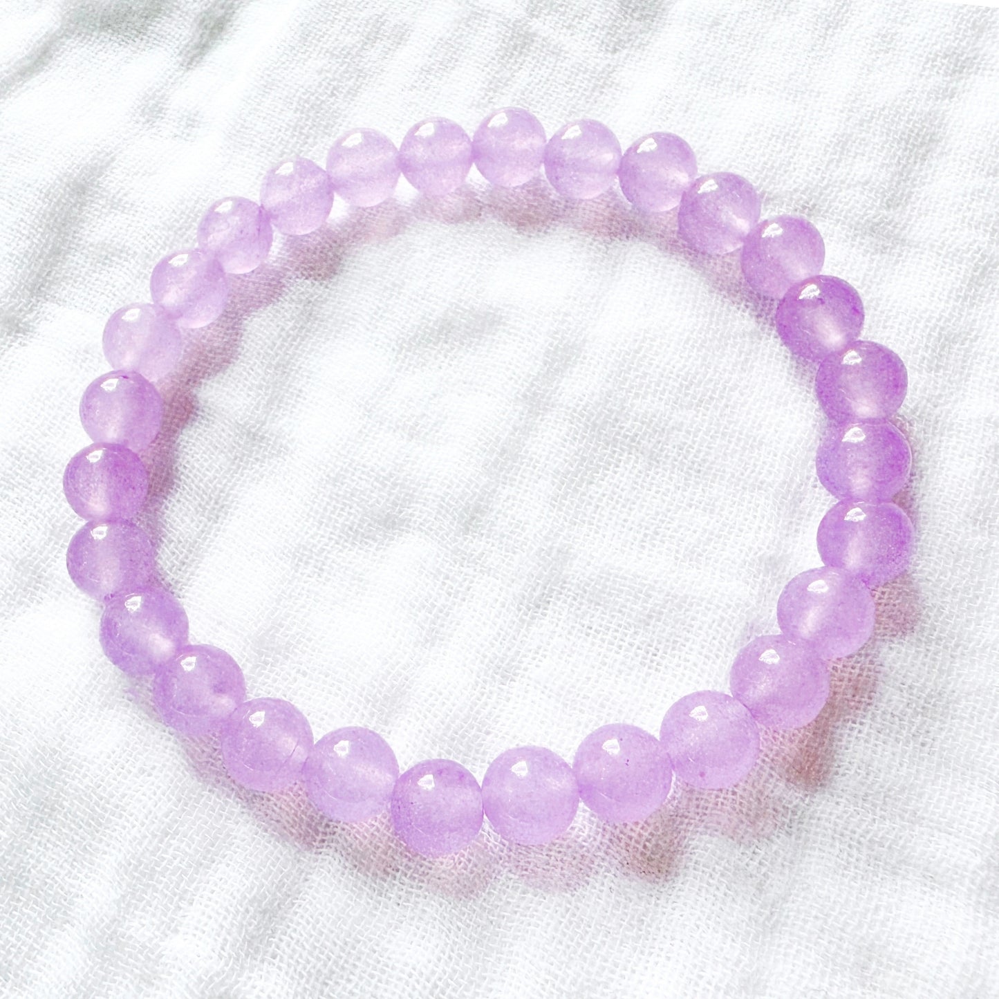Lilac Jade Gemstone Bracelet