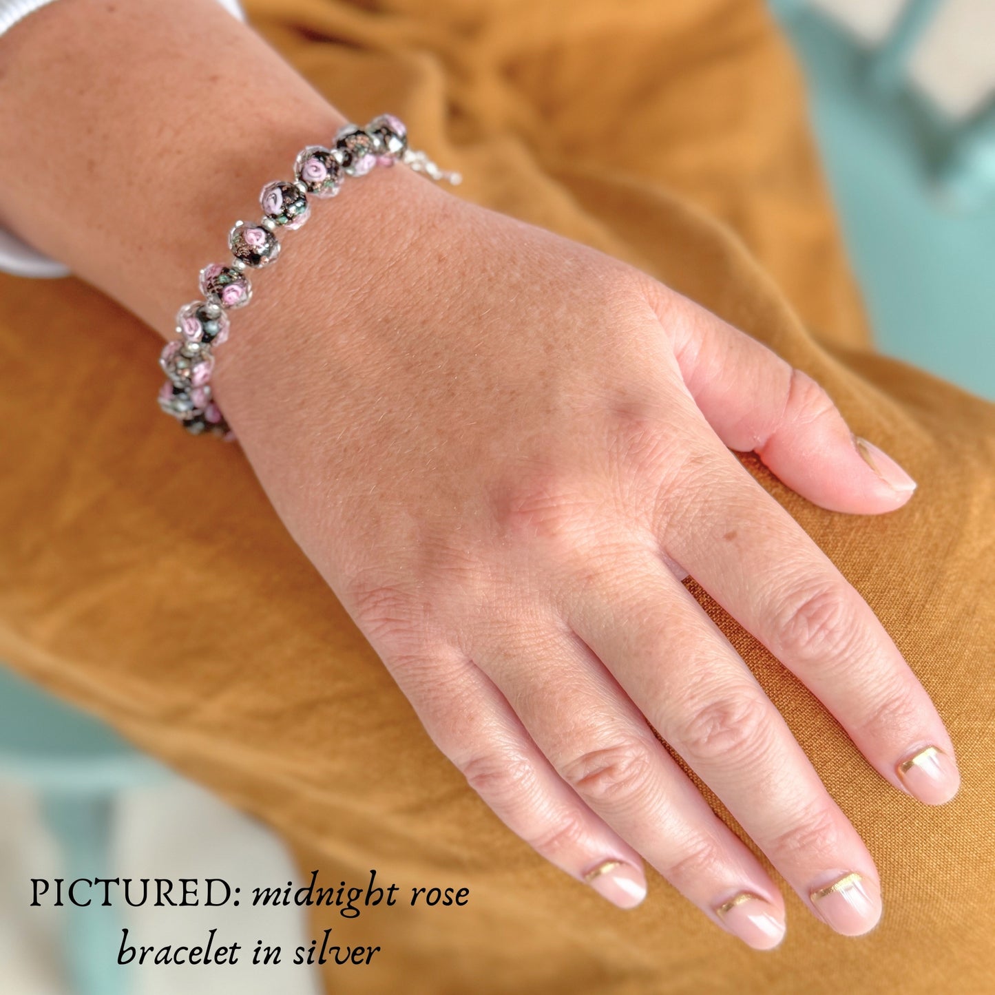 Midnight Rose Bracelet | Gold