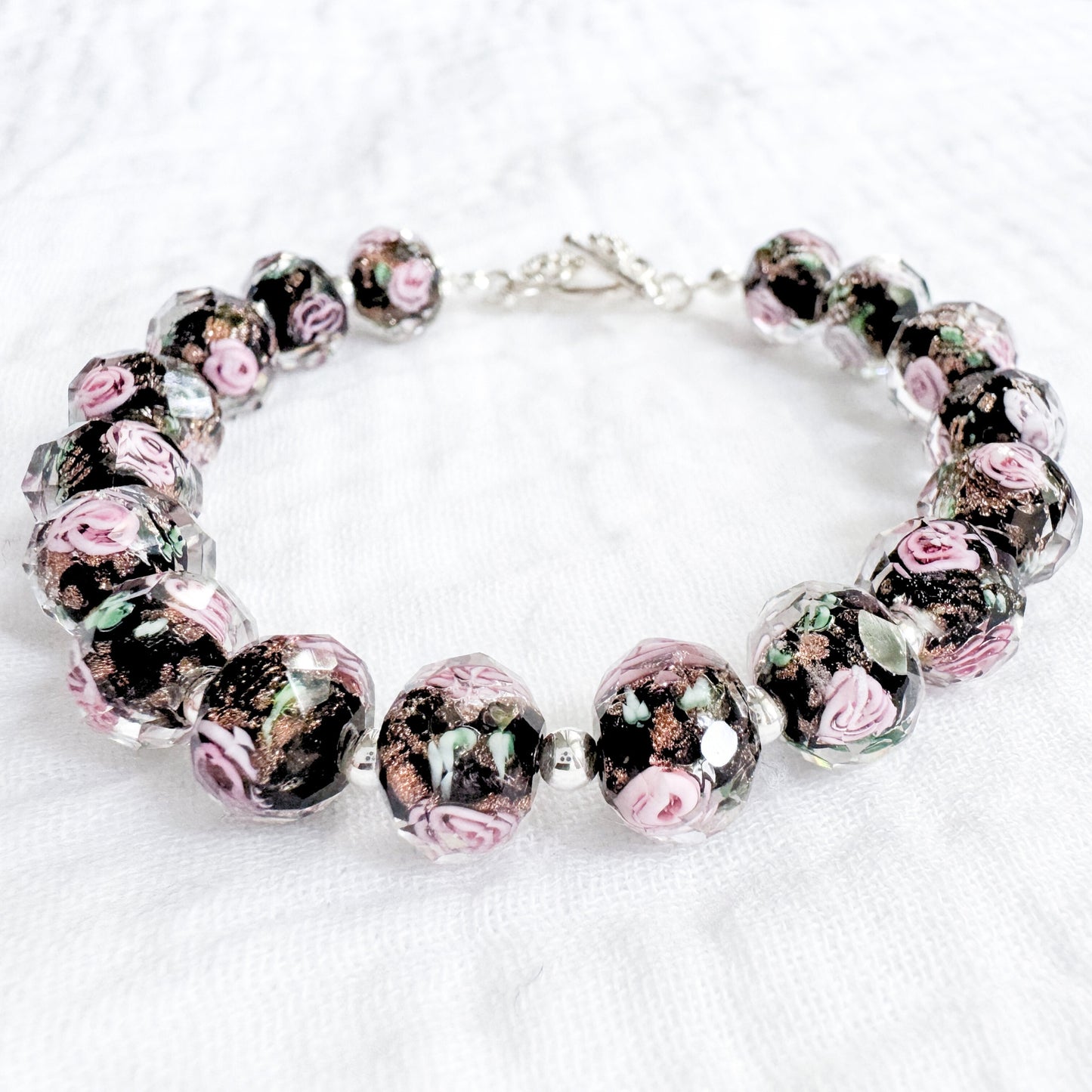 Midnight Rose Bracelet | Silver