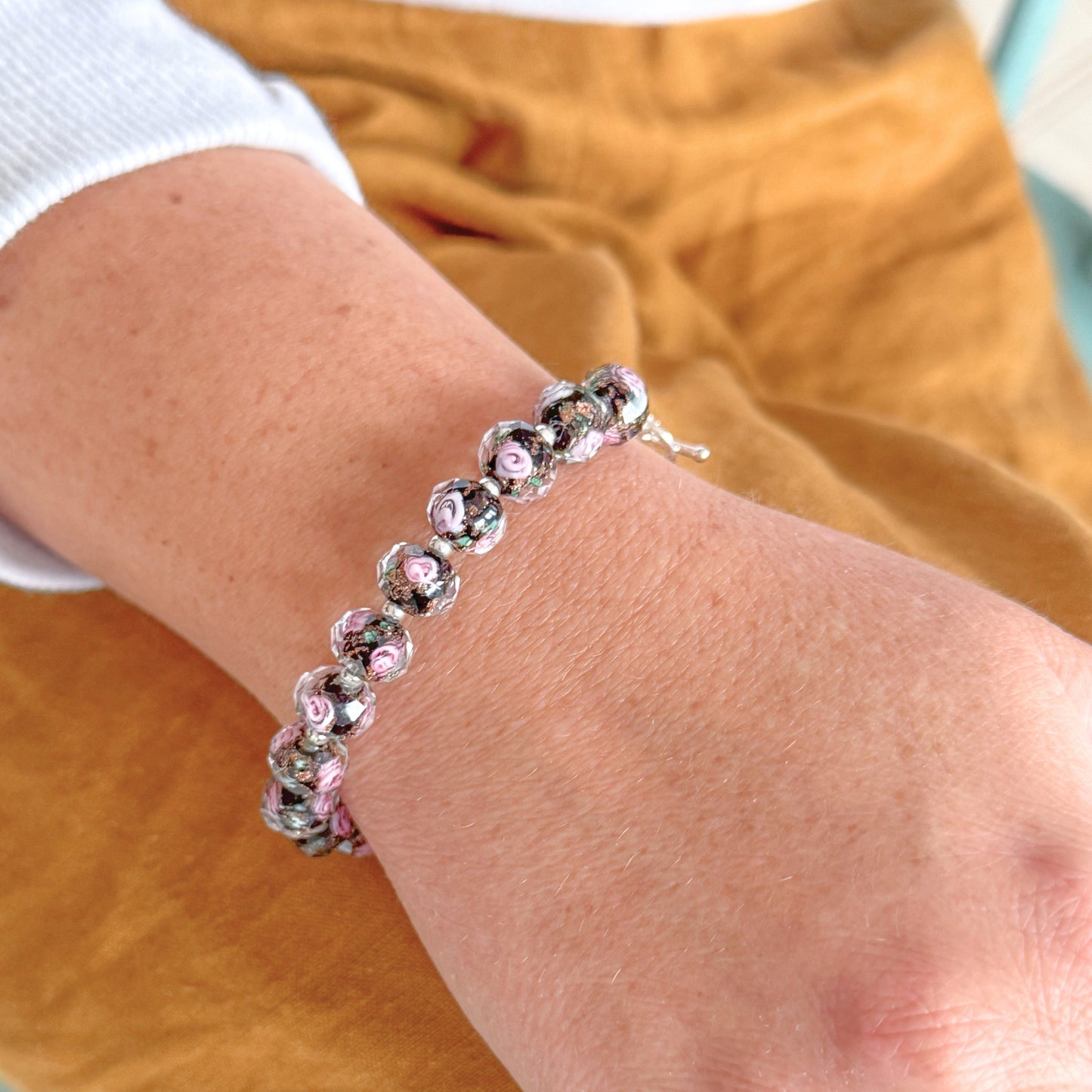 Midnight Rose Bracelet | Silver