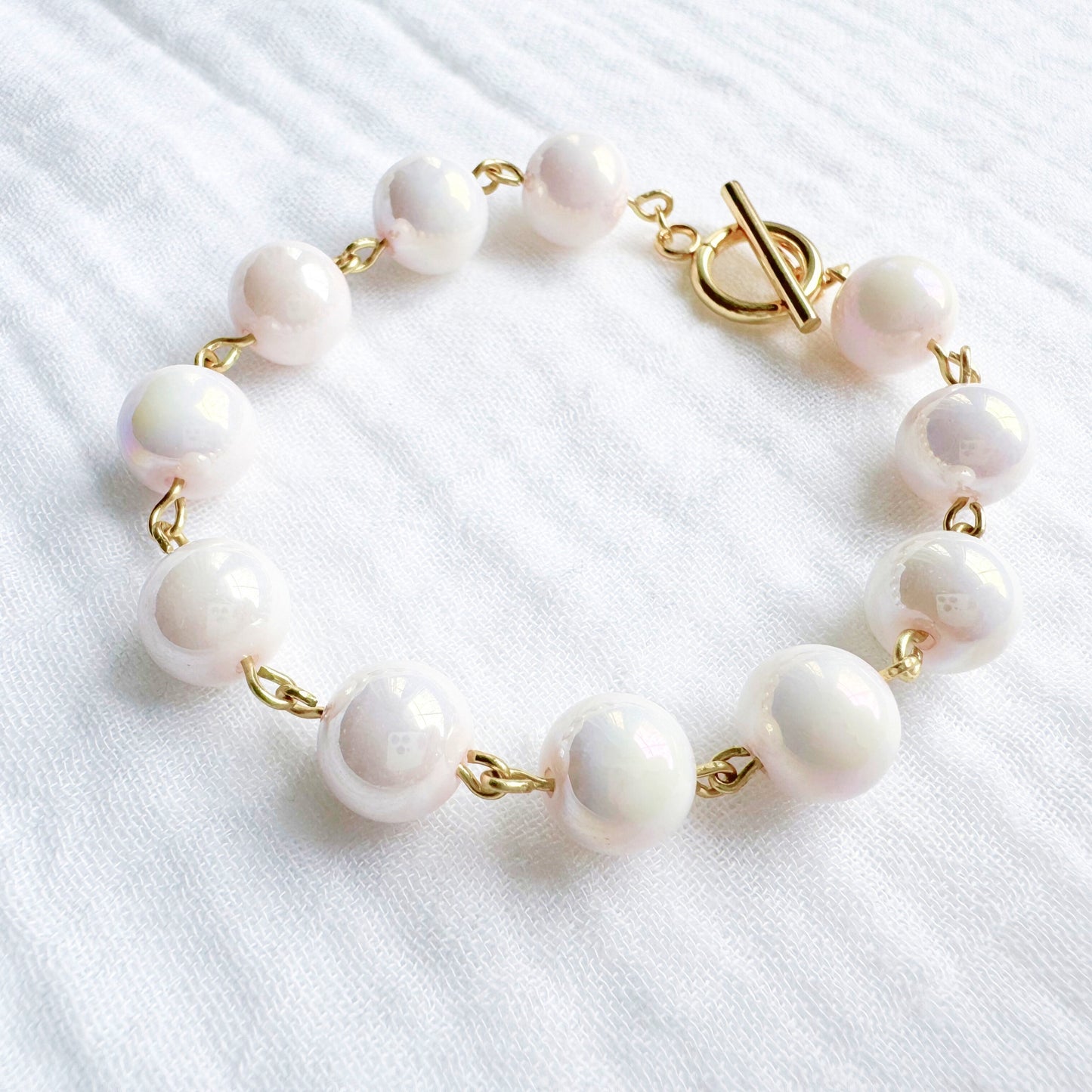 Peony Statement Bracelet | Gold