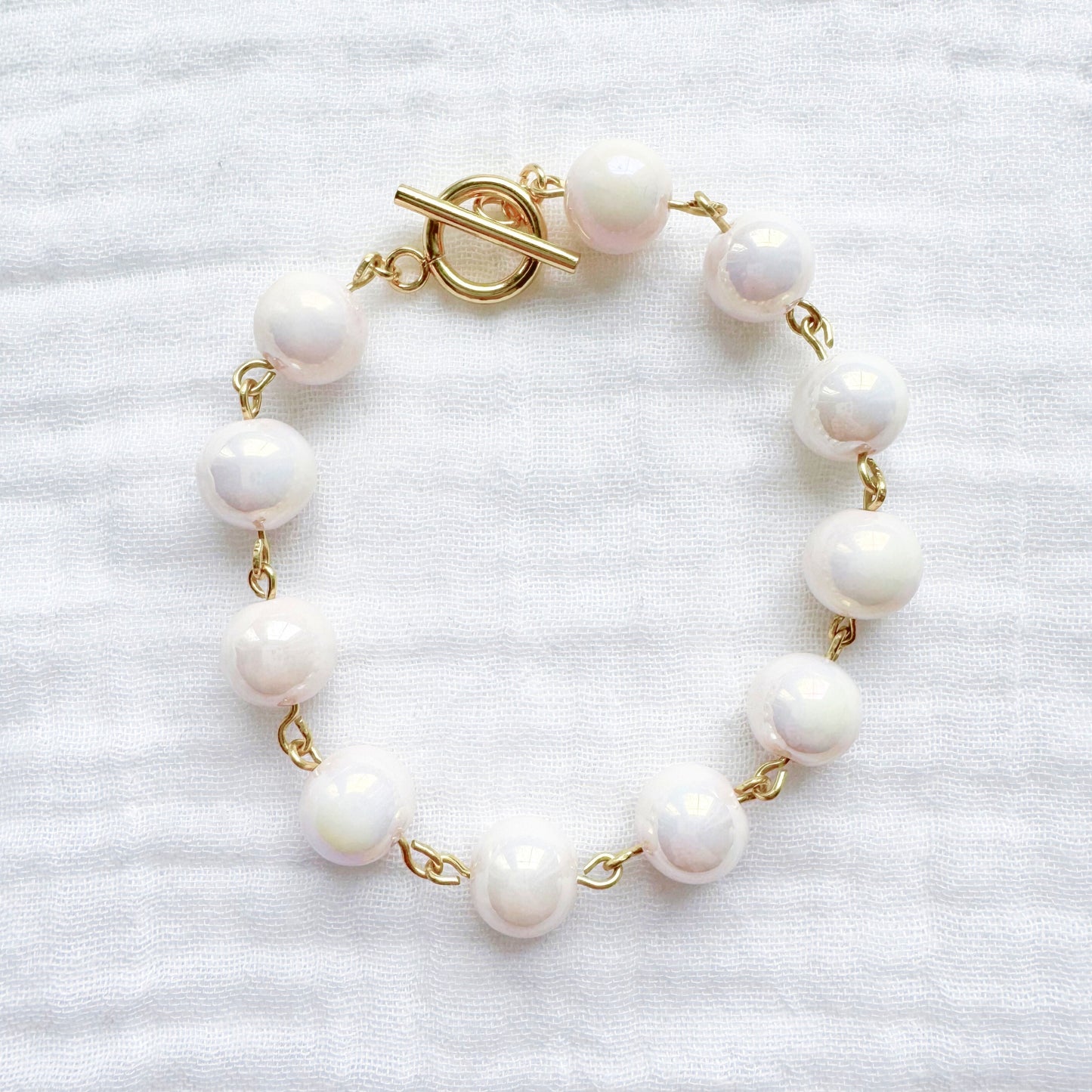 Peony Statement Bracelet | Gold