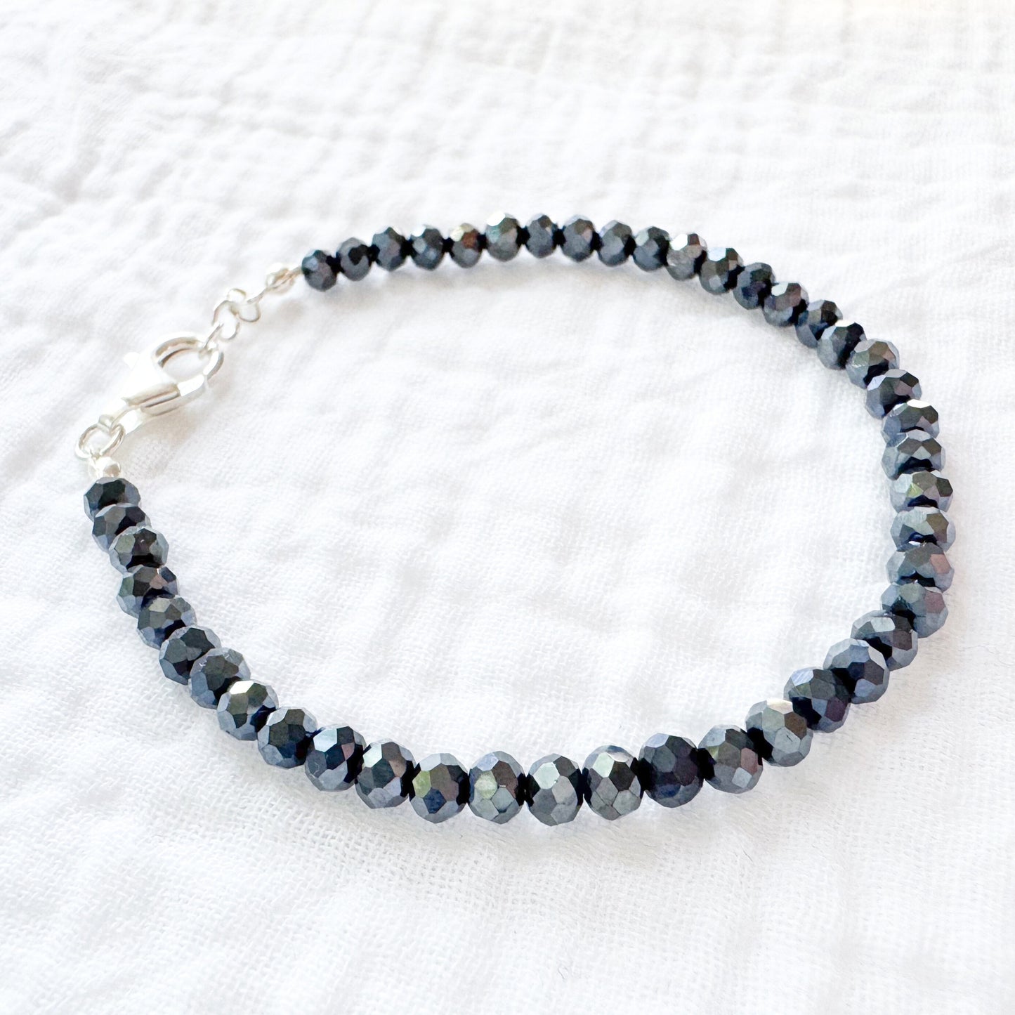 Shiny Bug Stacking Bracelet | Silver