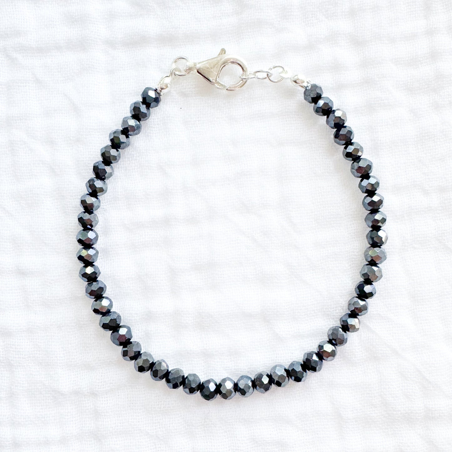 Shiny Bug Stacking Bracelet | Silver