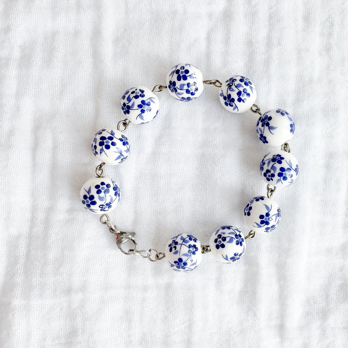 Petites Fleurs Statement Bracelet | Silver