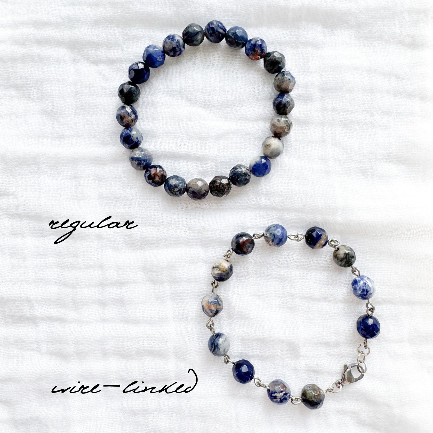 Sodalite Gemstone Bracelet | Silver