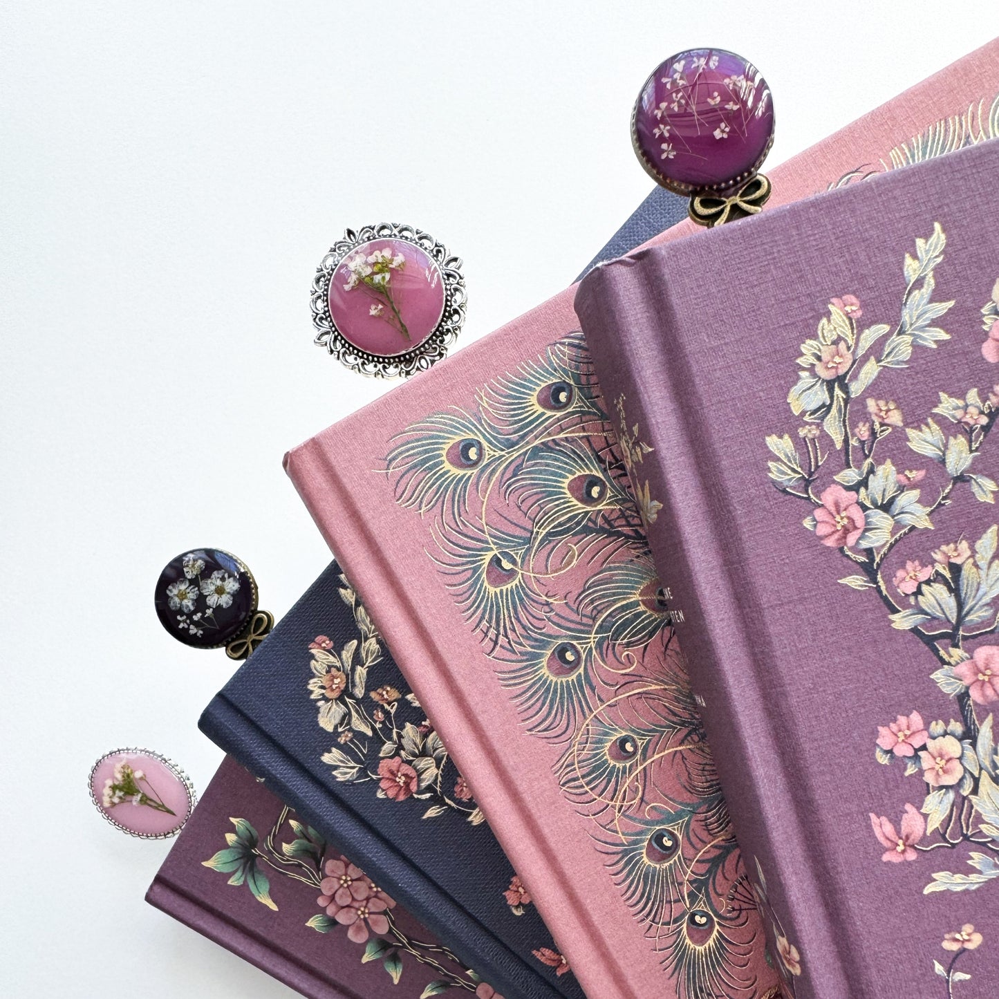 *Custom* Pressed Flower Bookmark | Bronze or Silver