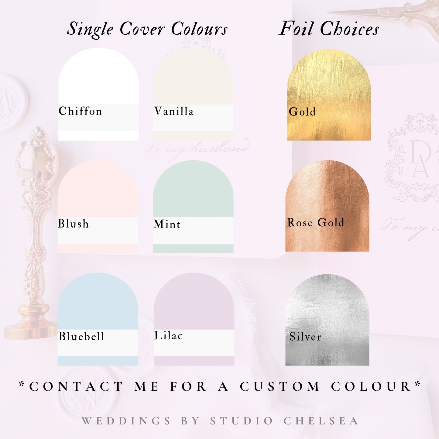 Wedding Vow Books | Custom Laurel Wreath