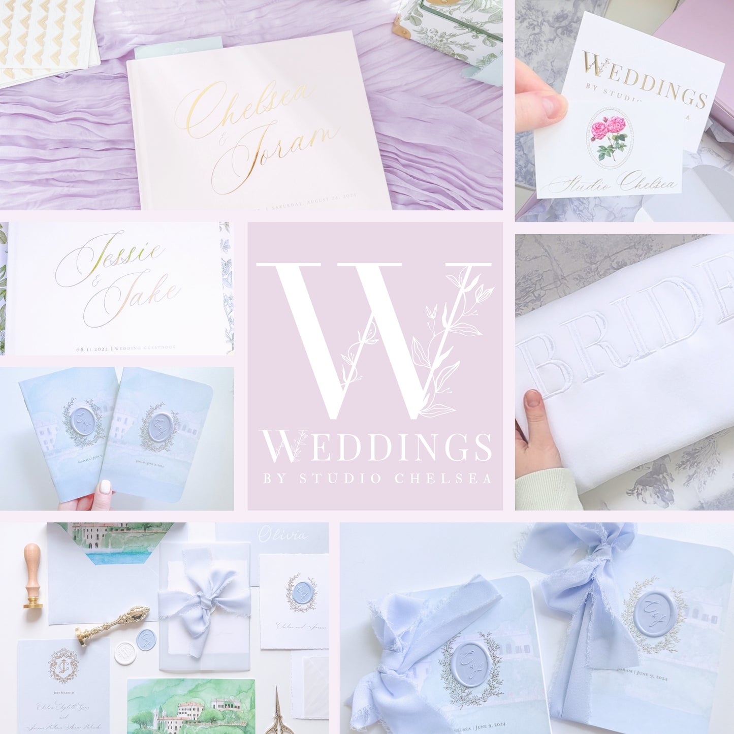 Wedding Vow Books | Custom Laurel Wreath
