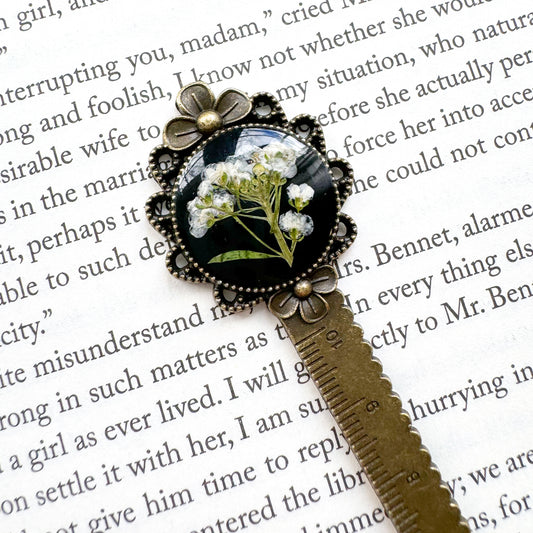 Anne Pressed Flower Bookmark | Bronze