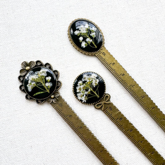 Anne Pressed Flower Bookmark | Bronze