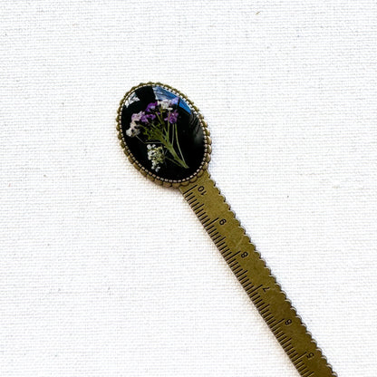 Bella Pressed Flower Bookmark | Bronze