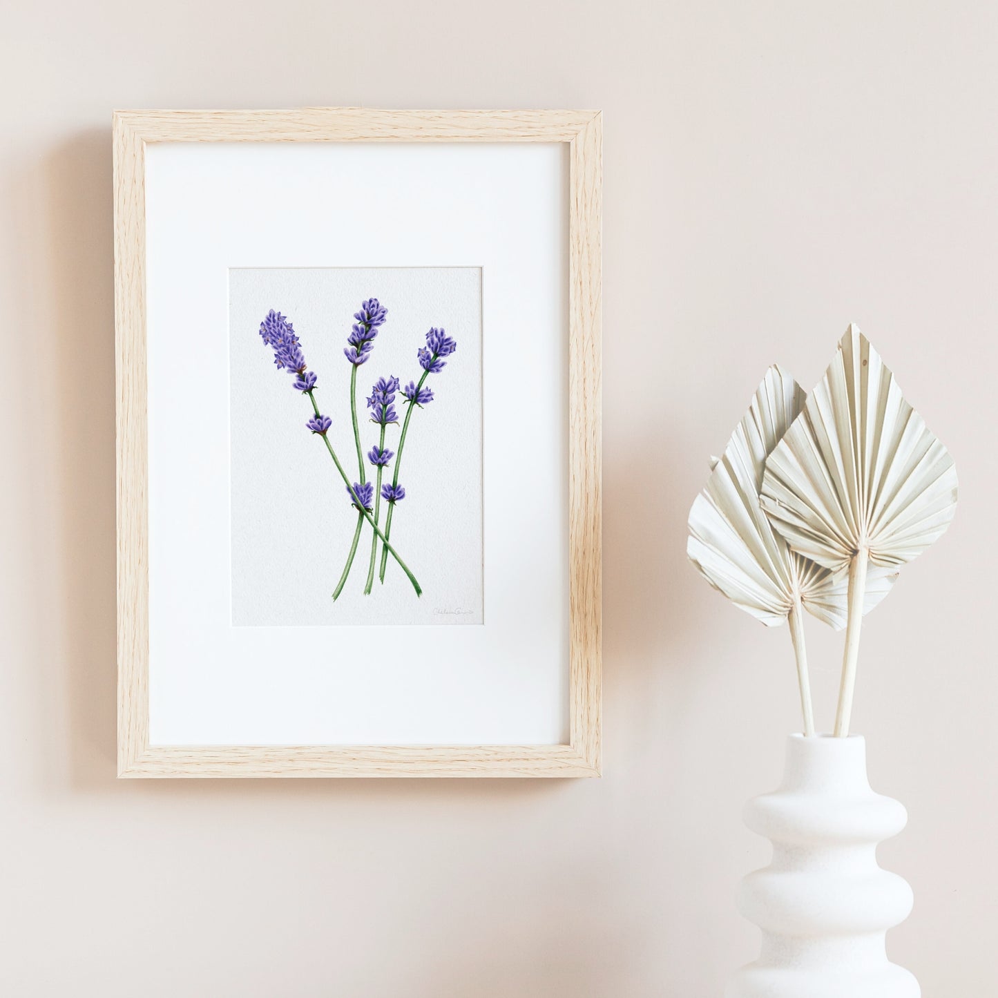Lavender Botanical Illustration No. 5 | Fine Art Print