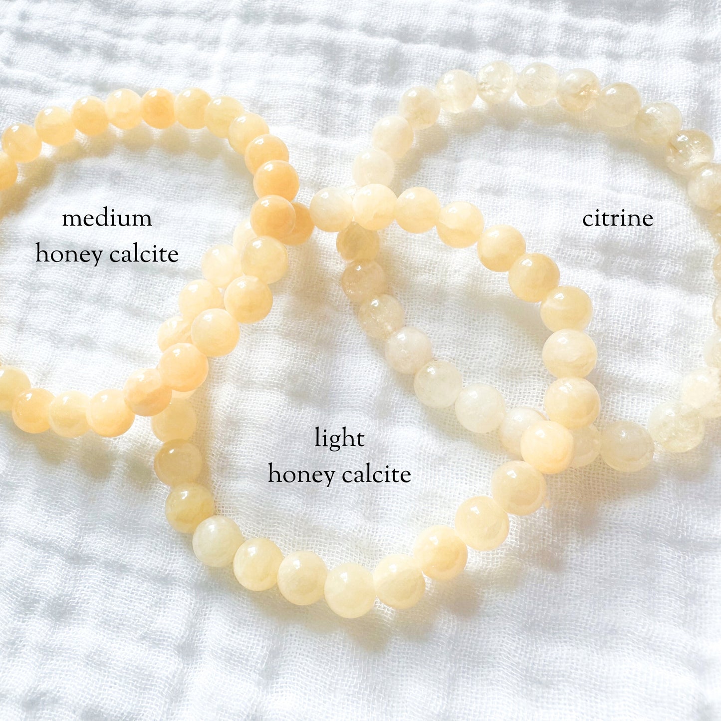 Honey Calcite Gemstone Bracelet