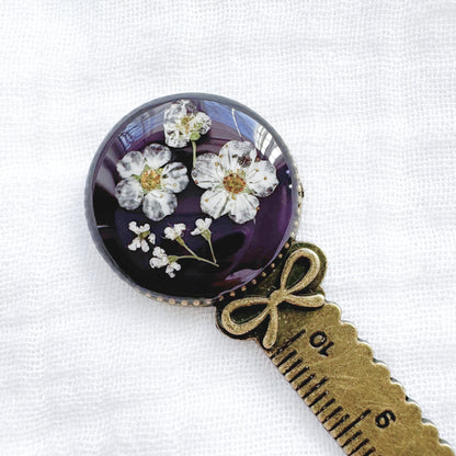 Catherine Pressed Flower Bookmark | Bronze