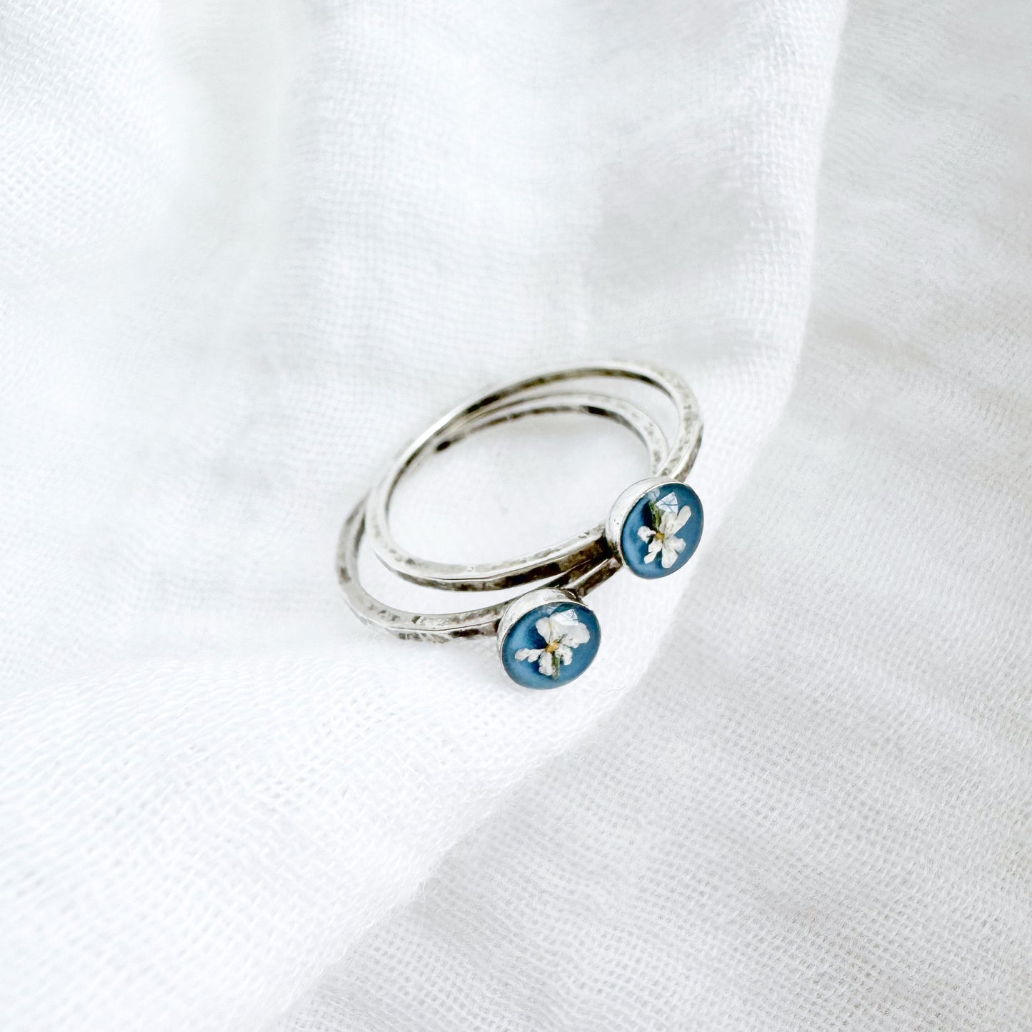 Chantelle Pressed Flower Ring | Silver