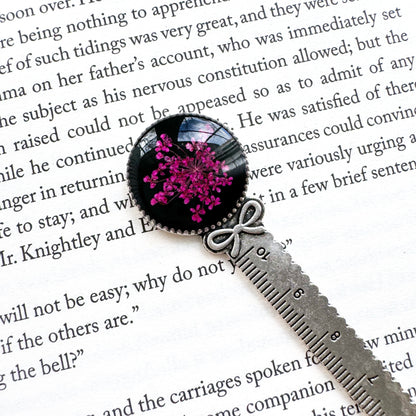 Charlotte Pressed Flower Bookmark | Silver or Bronze