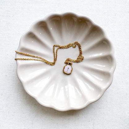 Clara Pressed Flower Necklace | Gold