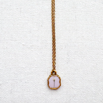 Clara Pressed Flower Necklace | Gold
