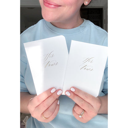 Wedding Vow Books | Custom Pronoun