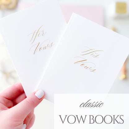 Wedding Vow Books | Custom Pronoun