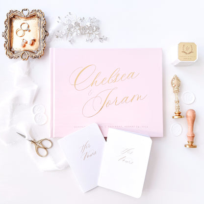 Wedding Vow Books | Custom Pronoun