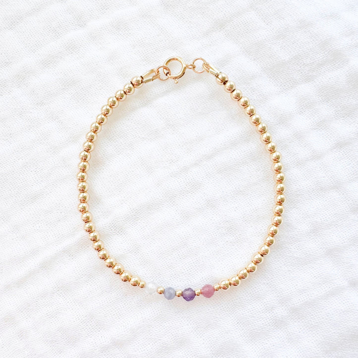 Constellation Bracelet, Gold | *Custom Birthstones*