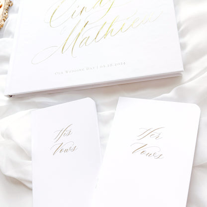 Wedding Vow Books | Custom Pronoun