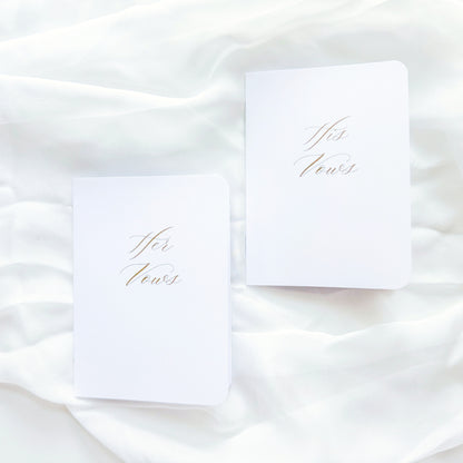Wedding Vow Books | Custom Pronoun