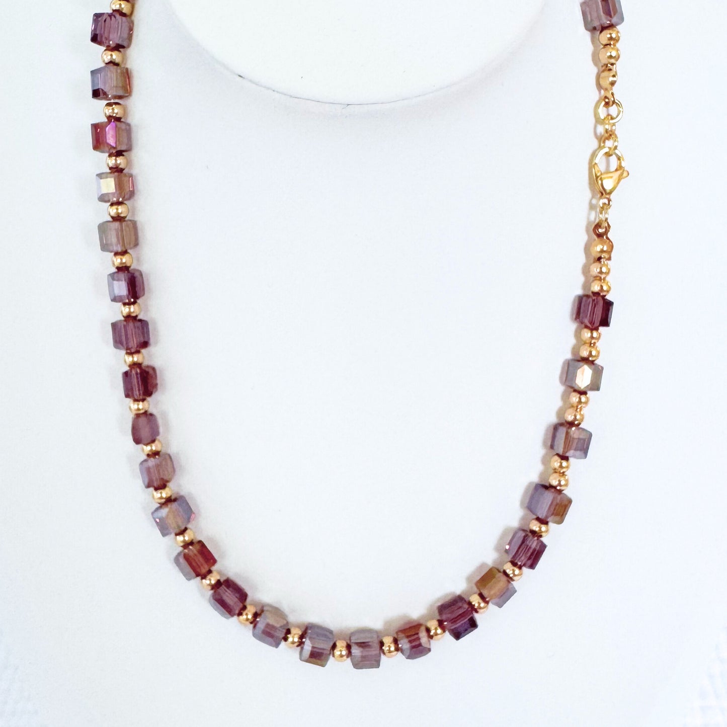 Antoinette Beaded Necklace | Gold