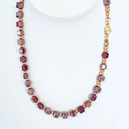 Antoinette Beaded Necklace | Gold