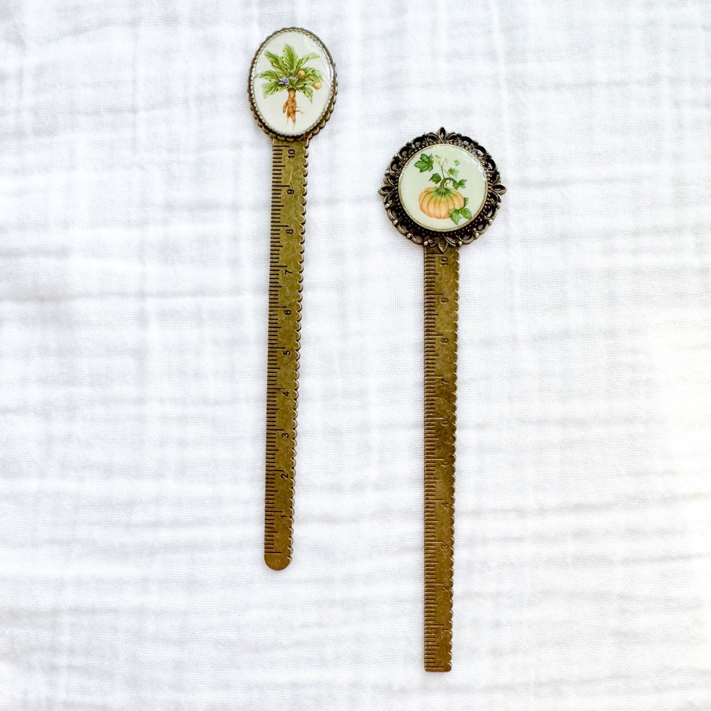 Pumpkin Bookmark | Bronze