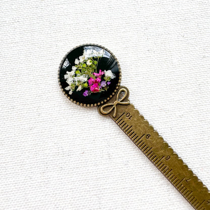Flora Pressed Flower Bookmark | Bronze