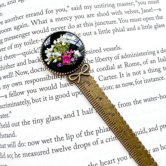 Flora Pressed Flower Bookmark | Bronze