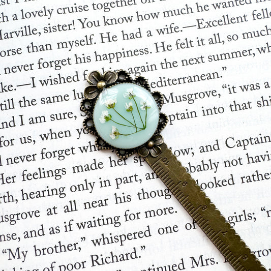 Florence Pressed Flower Bookmark | Bronze